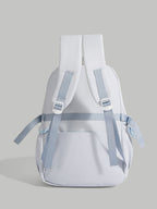 Casual Backpack Star Baby Light Blue Multi Zip Pockets Large Outdoor Bag