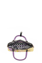 Nicole Lee USA Shoulder Bag Nail Polish Hand Colorful Print Vegan Leather Medium