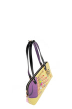Nicole Lee USA Shoulder Bag Nail Polish Hand Colorful Print Vegan Leather Medium