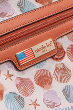 Nicole Lee USA Tote Bag Sun and Sand Colorful Print Vegan Leather Handbag