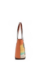 Nicole Lee USA Tote Bag Sun and Sand Colorful Print Vegan Leather Handbag