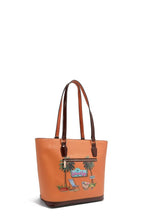 Nicole Lee USA Tote Bag Sun and Sand Colorful Print Vegan Leather Handbag