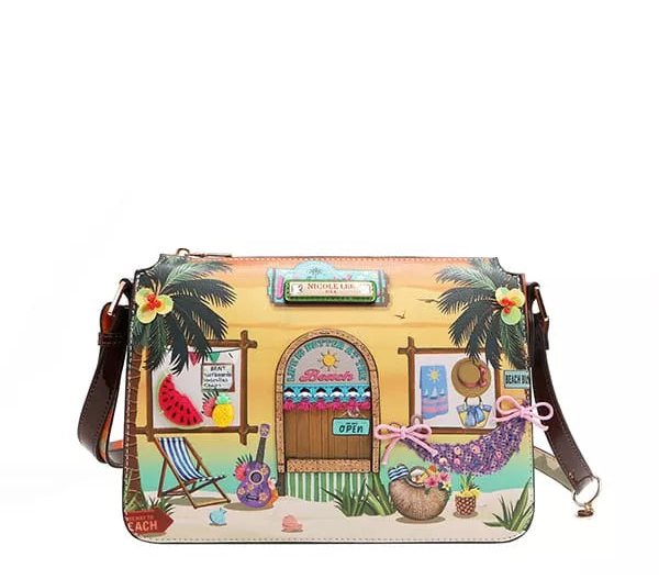 Nicole Lee USA Crossbody Bag Sun and Sand Print Vegan Leather Handbag SUN AND SAND OS Nicole_Lee_USA_Crossbody_Bag_Sun_and_Sand_Print_Vegan_Leather_Handbag Trendsi