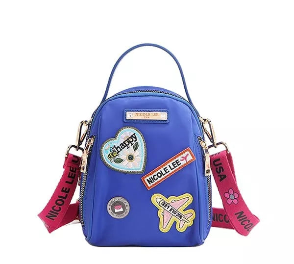 Nicole Lee USA Crossbody Mini Purse Color Patch Multi Bag Convertible Backpack - Styleinger