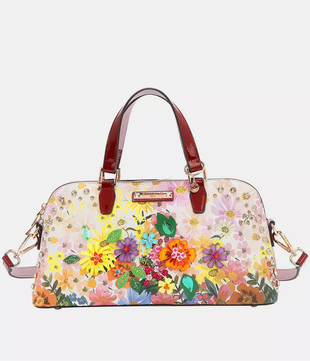 Nicole Lee USA Handbag Floral Dreams Blossom Nicole Lee Dome Bag DREAMS BLOSSOM One Size Nicole_Lee_USA_Handbag_Floral_Dreams_Blossom_Nicole_Lee_Dome_Bag Trendsi