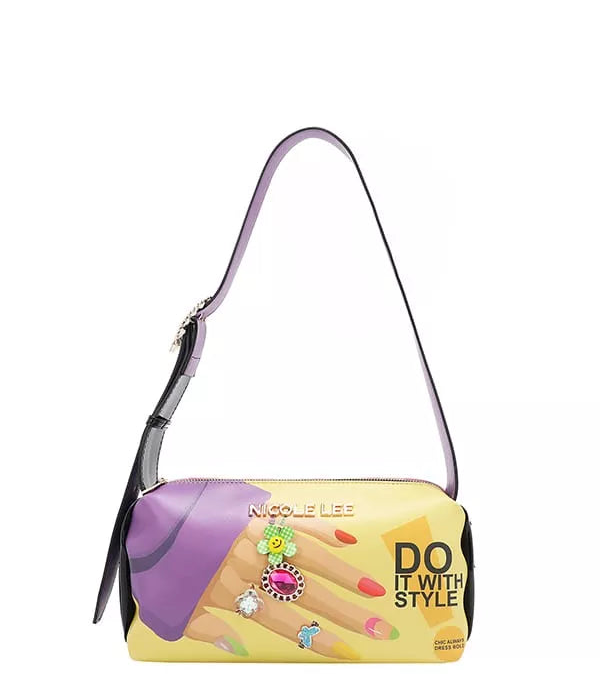 Nicole Lee USA Shoulder Bag Women's Nail Polish Handbag NAIL POLISH OS Nicole_Lee_USA_Shoulder_Bag_Women_s_Nail_Polish_Handbag Trendsi