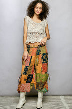 POL Crochet Tank Top Floral Lace V-Neck  Boho Sleeveless Tassel Shell Blouse
