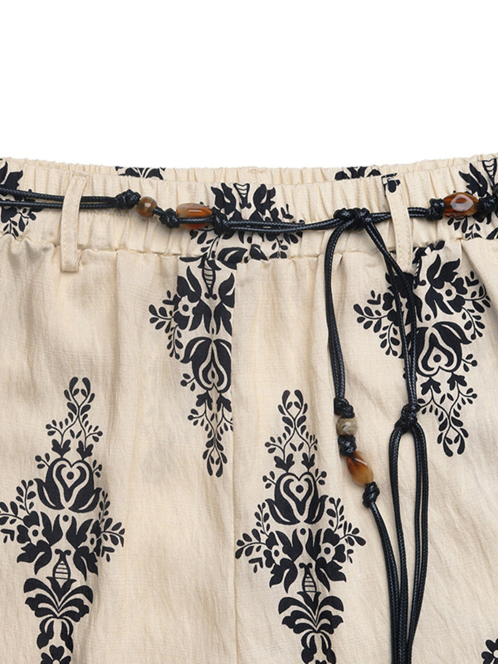Boho Print Women's Pants Wide Leg Drwastring High Waist Casual Loose Summer