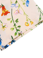 Casual Maxi Dress Floral Colorful Flower Print Square Neck Ruffle Short Sleeve