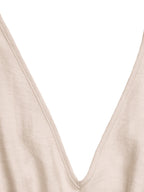 V-Neck Jumpsuit Wide-Leg Ruffled Short Sleeve Casual Fashion Overall One-piece