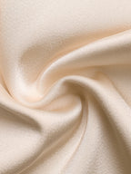 Fashion Party Outfit Set Satin Twist Tank Top Sleeveless and Wide-Leg Pants Beige