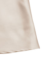 Satin Midi Dress V-Neck Pleated High Waist Champagne Party Sleeveless Strappy