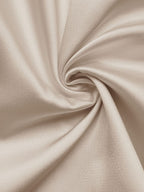 Satin Midi Dress V-Neck Pleated High Waist Champagne Party Sleeveless Strappy