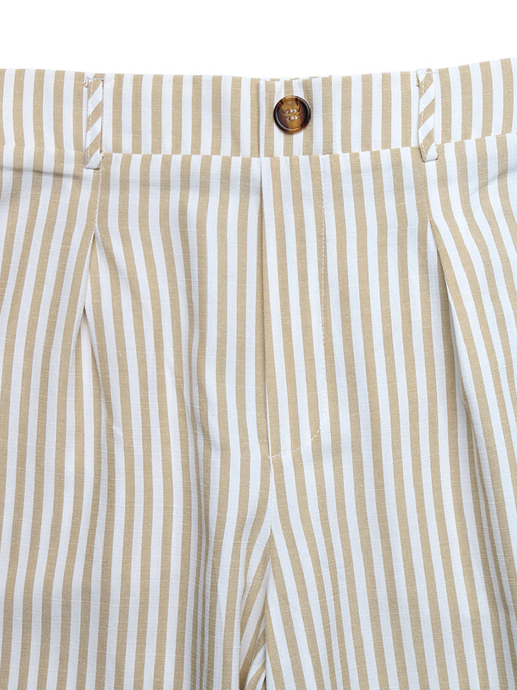 Fashion Outfit Set Striped Tie Vest Sleeveless Top & Wide Leg Pants Cotton Casual