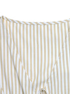 Fashion Outfit Set Striped Tie Vest Sleeveless Top & Wide Leg Pants Cotton Casual