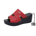 Women's Wedge Sandals Casual Pu Leather Strap Open Toe High Heel Shoes