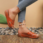 Casual Women's Wedge Sandals Open Toe Mid Heels Pu Leather Summer Shoes
