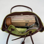 Women's Retro PU Leather Underarm Tote Bag – Casual Shoulder Handbag