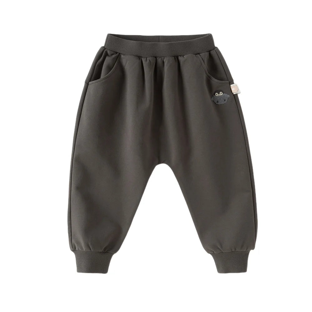 Dave & Bella Kids' Cotton Knit Harem Pants – Soft Unisex Trousers with Pockets