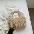 Summer Straw Shoulder Bag for Women Beige 32cmx17cmx8cm S021100a90dea404caf5fc367250650f0I STYLEINGER