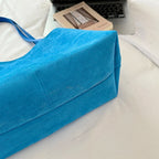 Women's Tote Bag Vintage Soft Faux-Suede Zipper Shoulder Bag with Phone Pocket