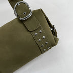 Women's Faux Leather Boston Shoulder Bag