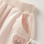 Dave & Bella Kids' Cotton Knit Harem Pants – Soft Unisex Trousers with Pockets