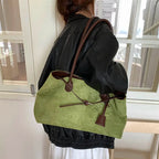 Women's Retro PU Leather Underarm Tote Bag – Casual Shoulder Handbag