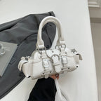 Women’s PU Leather Small Shoulder Bag - 2025 Trendy Crossbody WHITE 20cmx11cmx7.5cm S063a87c430dd4e71ae50d37b42adf37bO STYLEINGER