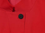 Casual Women Turtleneck Blazer Simple and Comfortable Half Sleeve Solid Color Texture Elegance High Street Coat