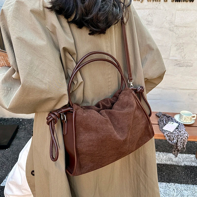 Women's Soft PU Tote Shoulder Bag with Hasp Closure