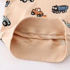 Boys' Sweatshirt Cotton Cartoon Excavator Print Pullover Full-Sleeve Autumn Kids Top