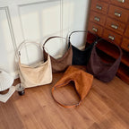 Women's Large Soft Faux Leather Hobo Shoulder Bag