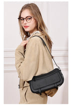Women's Vintage Genuine Leather Crossbody Bag – Soft Cowhide Bowling Shoulder Bag