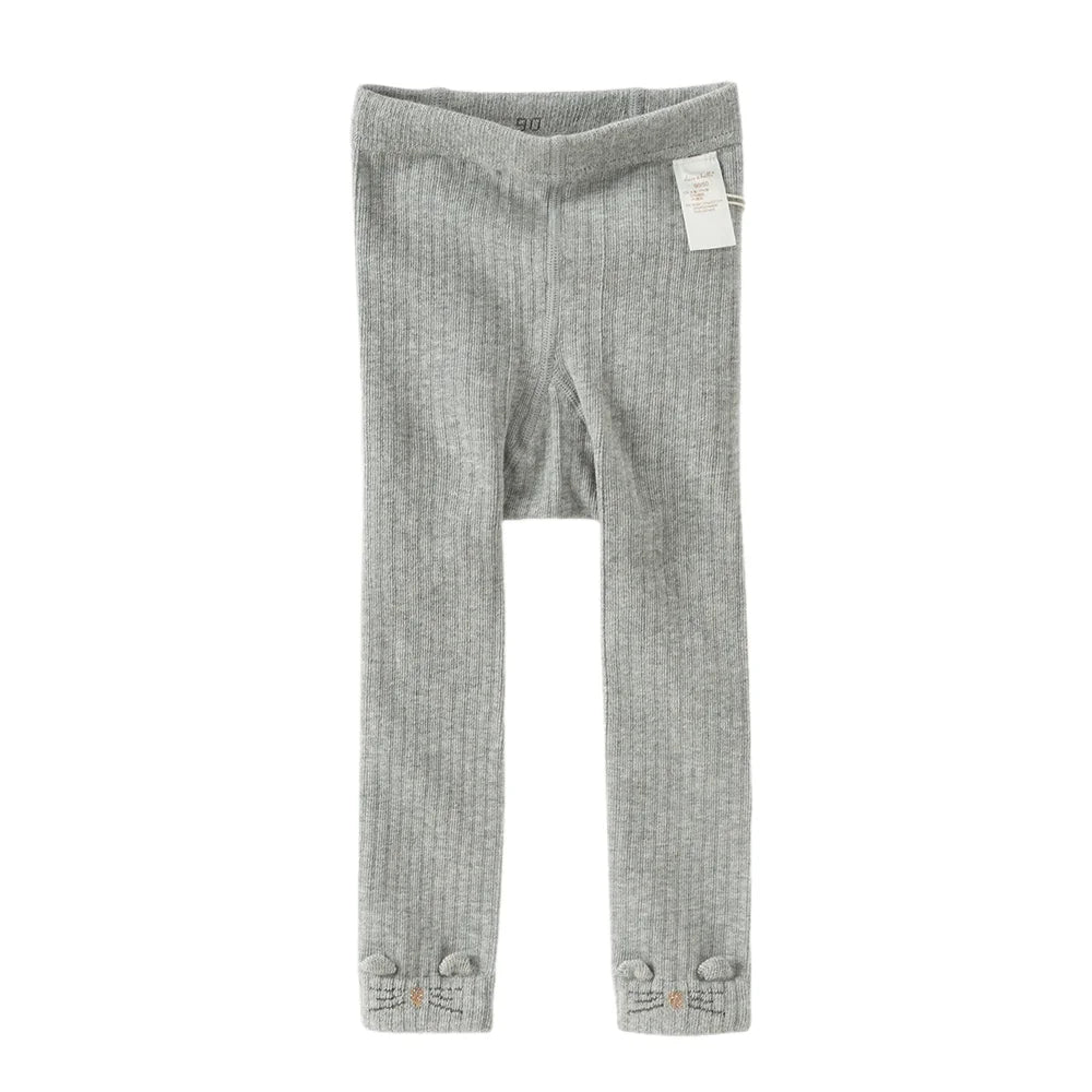 Dave & Bella Girls' Grey Tights – Cute Autumn Pantyhose for Kids Ages 3–12