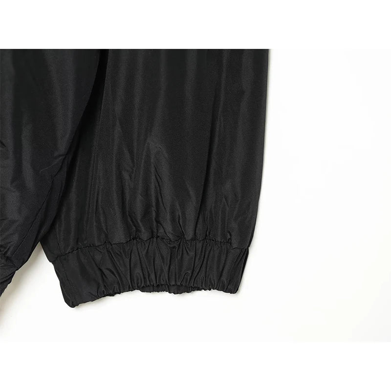 Women's Jacket Solid Casual Loose Stand Collar Full-Zip Full-Sleeve Regular Length Outerwear Coat