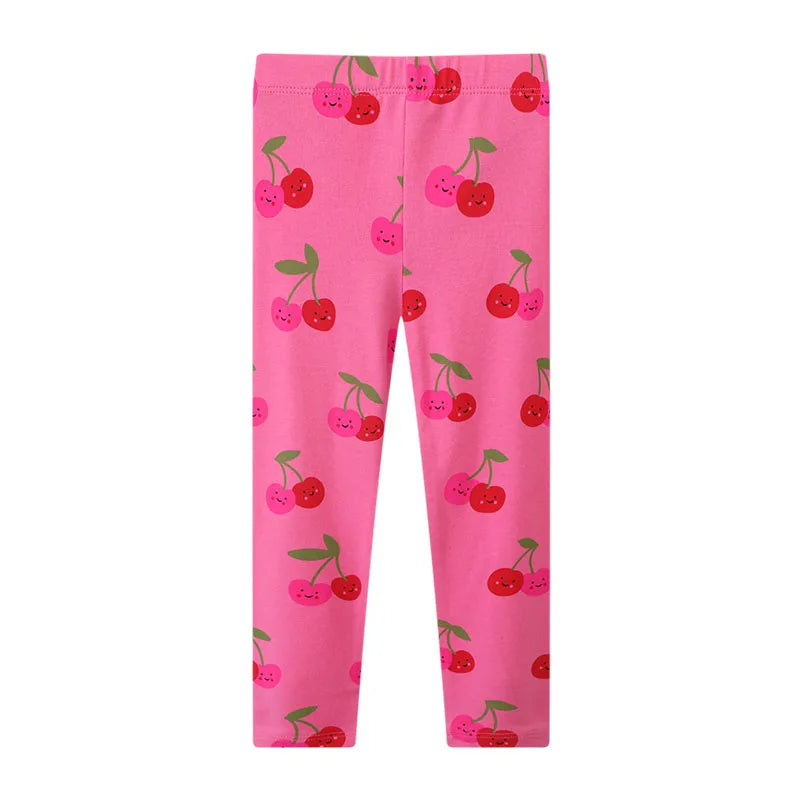 Girls' Leggings Cotton Floral Cartoon Unicorn Print Autumn Kids Tights Pants