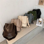 Women Bag Vintage Crocodile Pattern Crossbody Bags PU Leather Trend Designer Shoulder Handbags Large Capacity Bucket