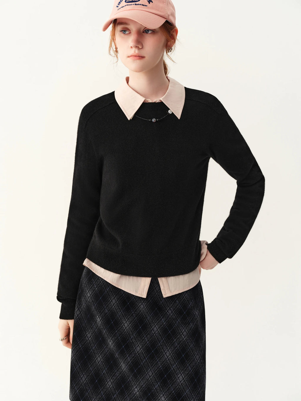 Women's Sweater 100% Wool Crew-Neck Pullover Regular Fit Full-Sleeve Soft Warm Knit Casual Office Winter