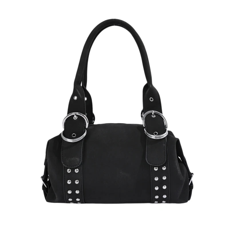 Women's Faux Leather Boston Shoulder Bag
