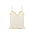 Women's Top Solid Backless Corset V-Neck Thin-Strap Cami Tank Top