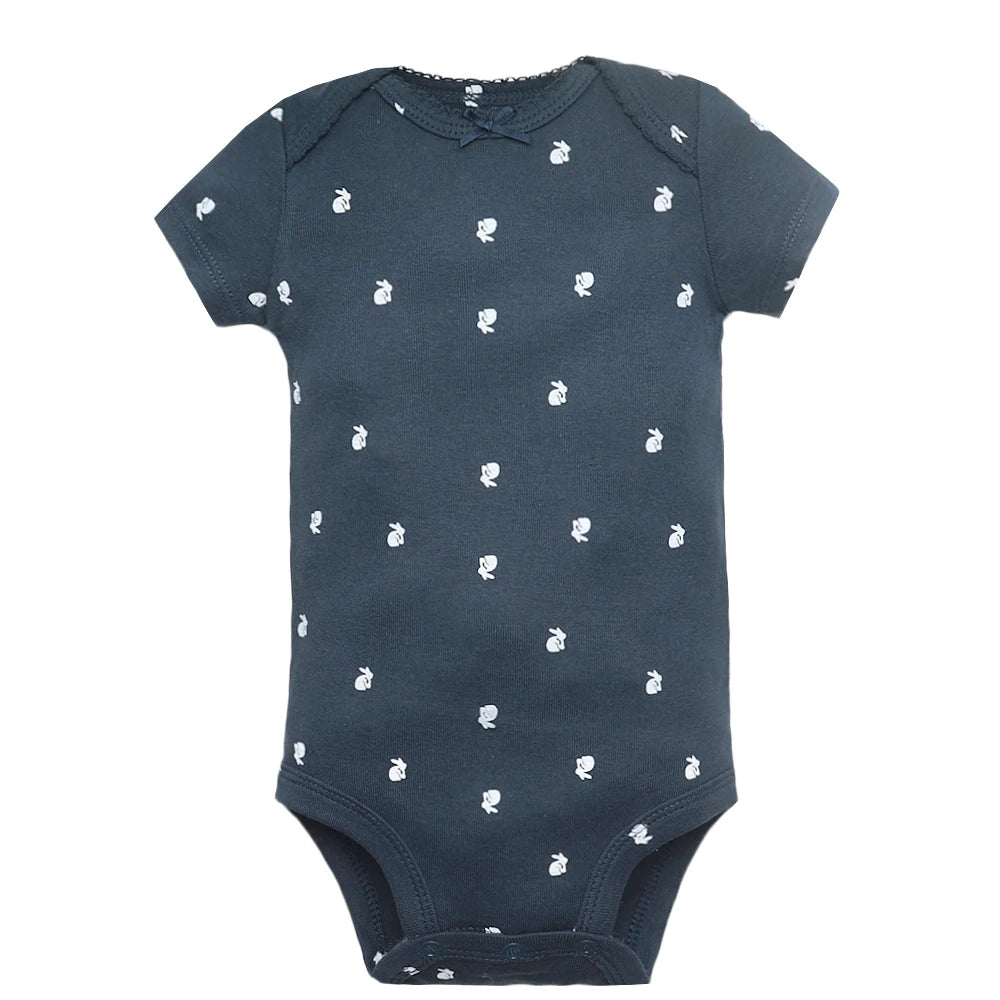 Baby Cotton Short-Sleeve Bodysuits, 5-Pack, 6–24 Months