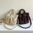 Women's PU Tote Shoulder Bag with Zip Closure