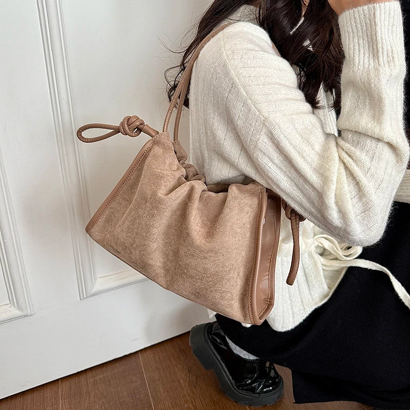 Women's Soft PU Tote Shoulder Bag with Hasp Closure