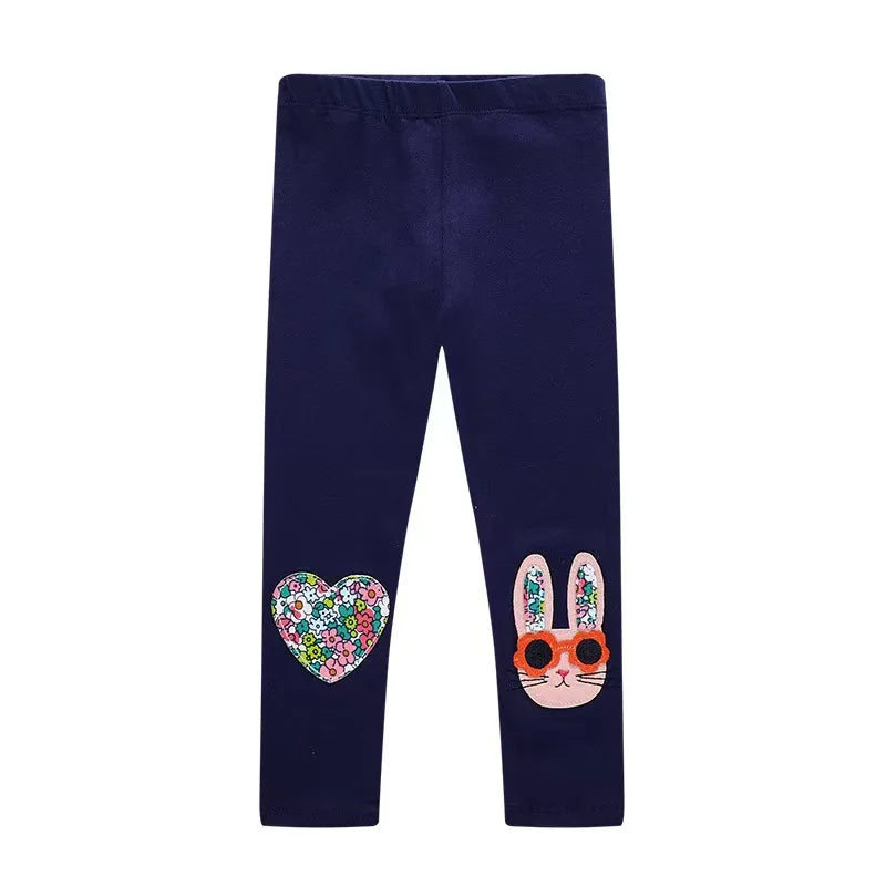 Girls' Leggings Cotton Floral Cartoon Unicorn Print Autumn Kids Tights Pants
