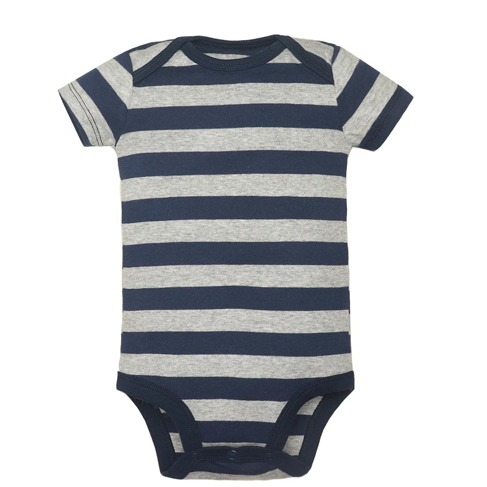 Baby Cotton Short-Sleeve Bodysuits, 5-Pack, 6–24 Months