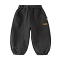 Dave & Bella Boys' Dark Grey Harem Pants – Soft Loose Trousers for Kids Ages 4–12