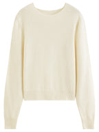 Women's Sweater 100% Wool Crew-Neck Pullover Regular Fit Full-Sleeve Soft Warm Knit Casual Office Winter