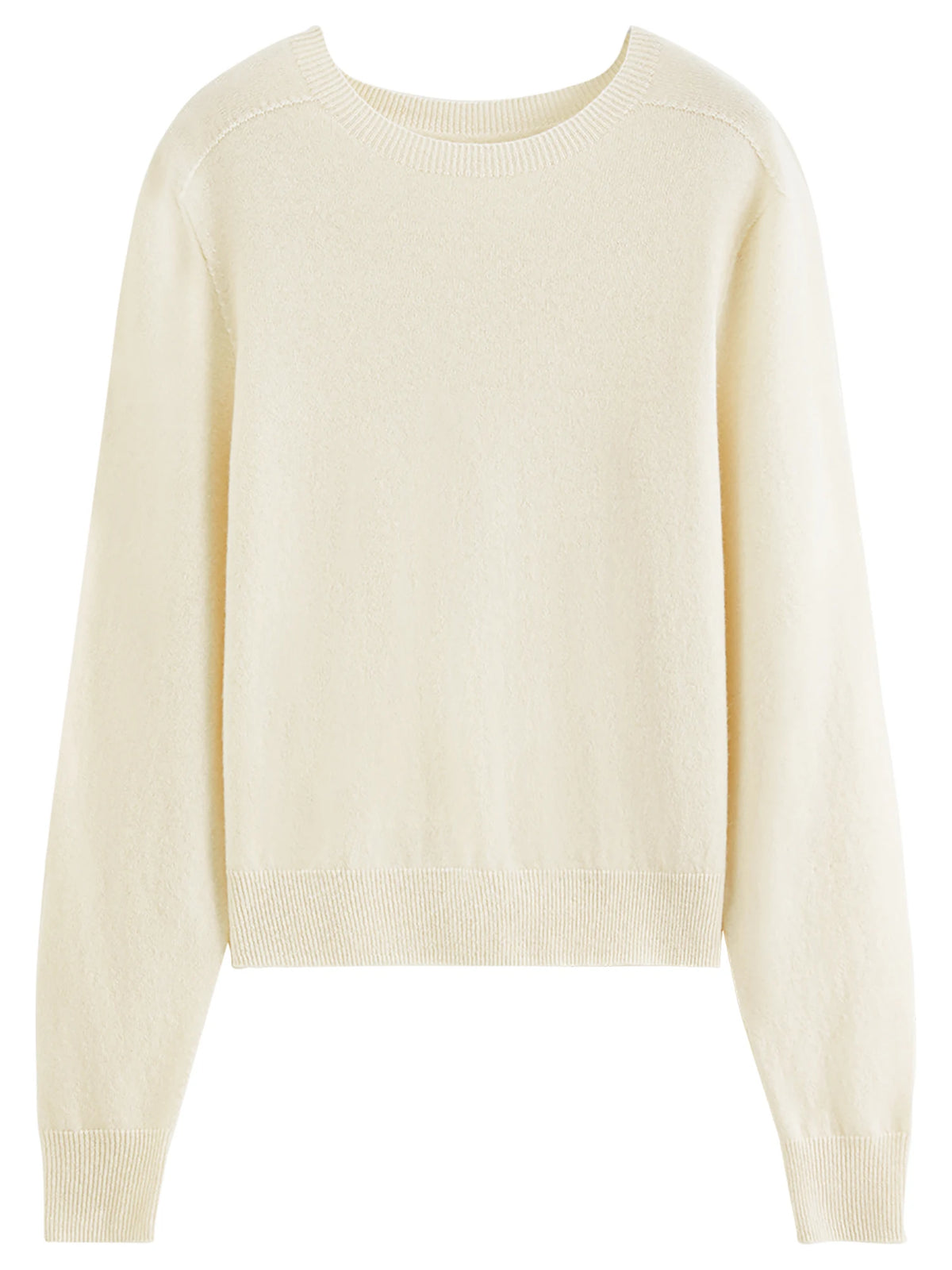 Women's Sweater 100% Wool Crew-Neck Pullover Regular Fit Full-Sleeve Soft Warm Knit Casual Office Winter