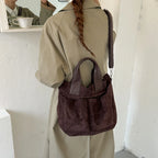Women's PU Tote Shoulder Bag with Zip Closure